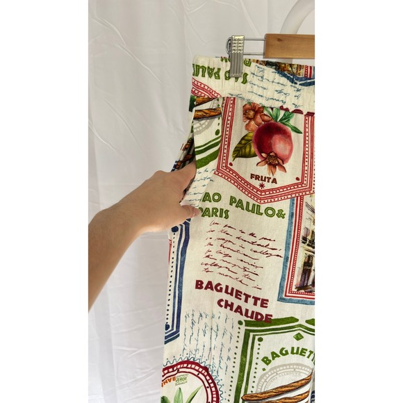 NWT Rachel‎ Zoe Paris Sao Paulo Baguette Print Wide Leg Pants Size M - Picture 5 of 10